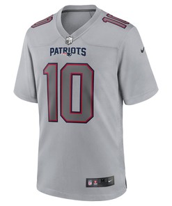 Mac Jones New England Patriots Atmosphere Fashion Game Jersey - Gray