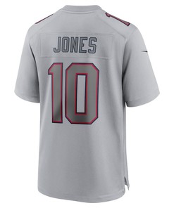 Mac Jones New England Patriots Atmosphere Fashion Game Jersey - Gray