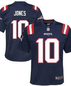 Mac Jones New England Patriots Game Jersey Navy Nfl