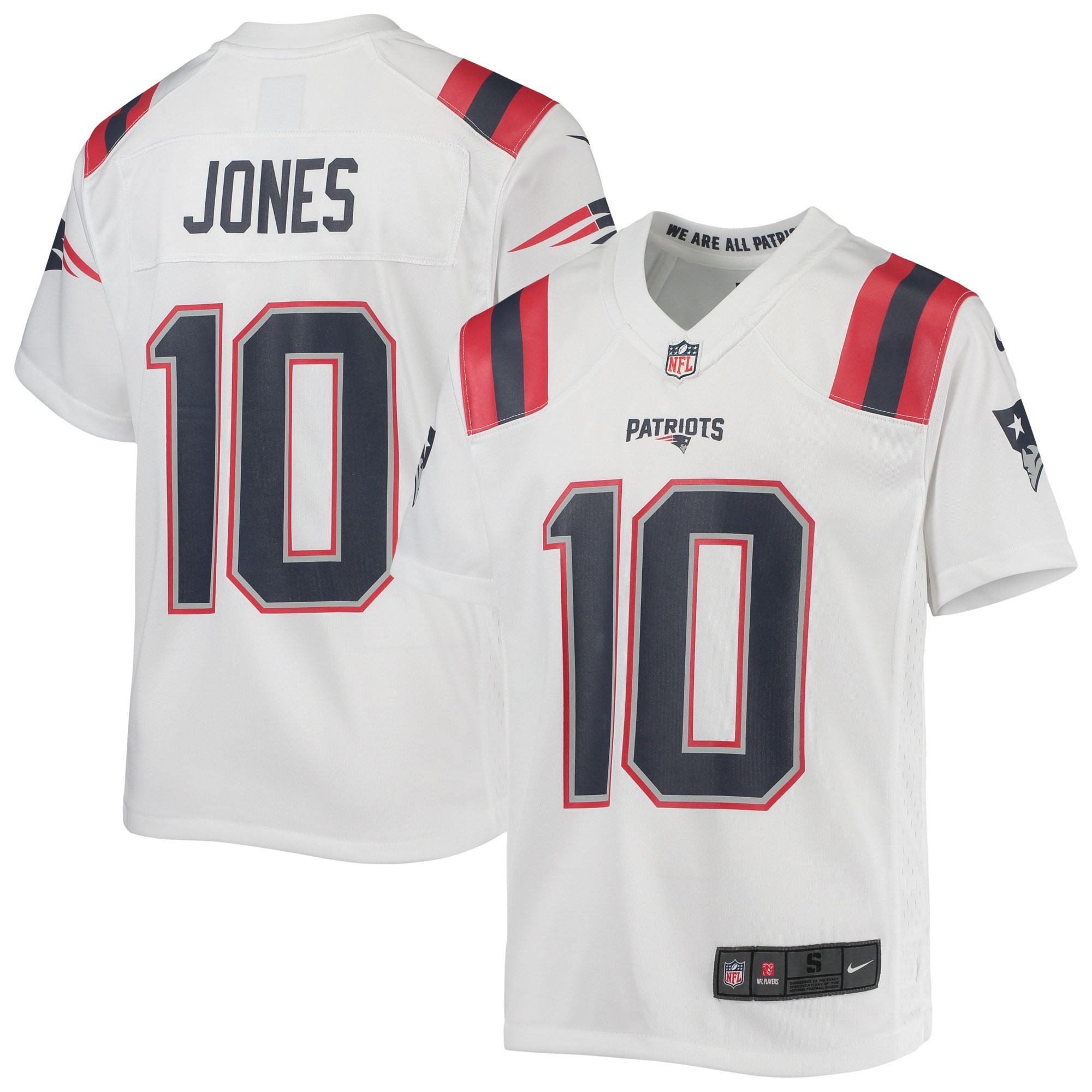 Mac Jones New England Patriots Game Jersey - White Nfl