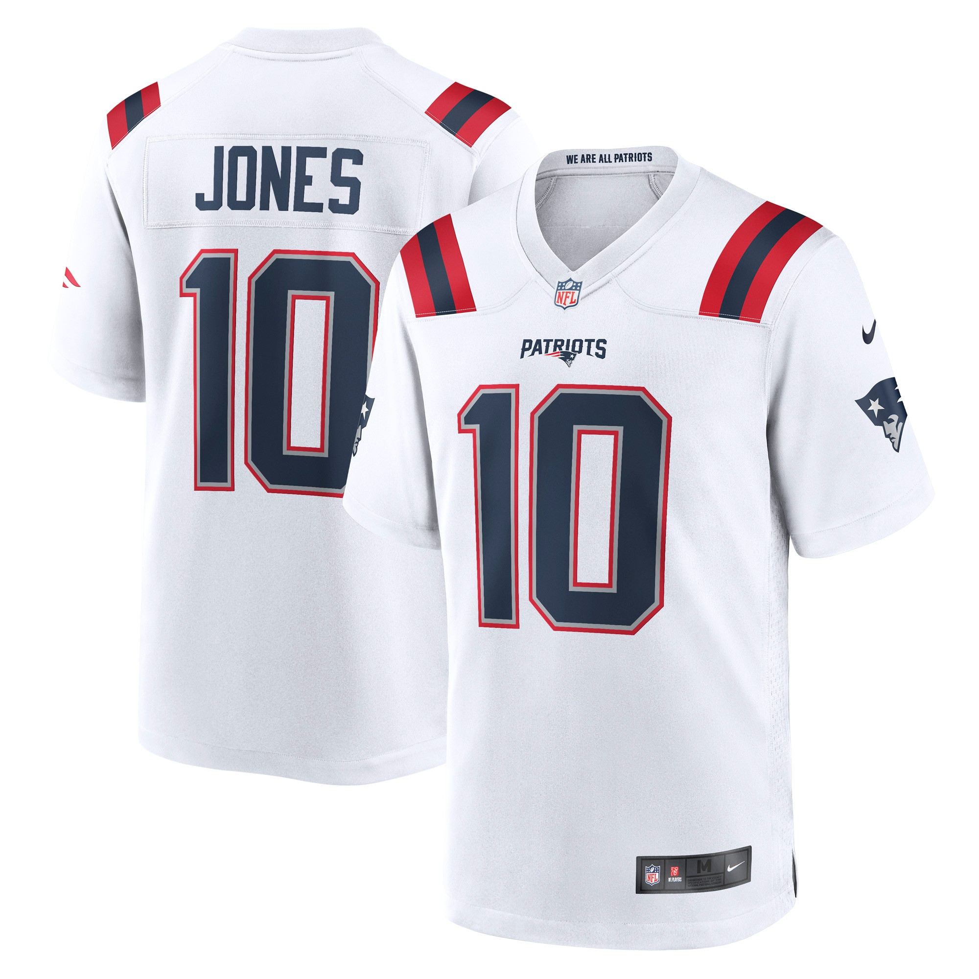 Mac Jones New England Patriots Player Game Jersey White Nfl