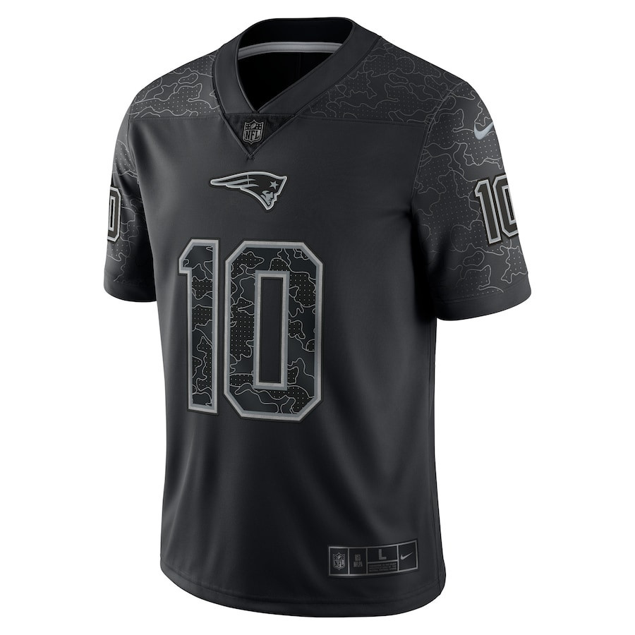 Mac Jones New England Patriots RFLCTV Limited Jersey - Black