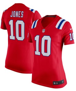 Mac Jones New England Patriots Womens Game Alternate Jersey - Red Nfl