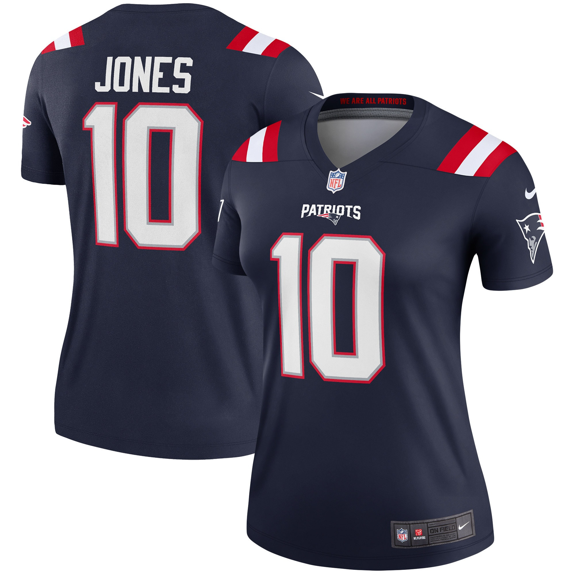 Mac Jones New England Patriots Womens Legend Jersey - Navy Nfl