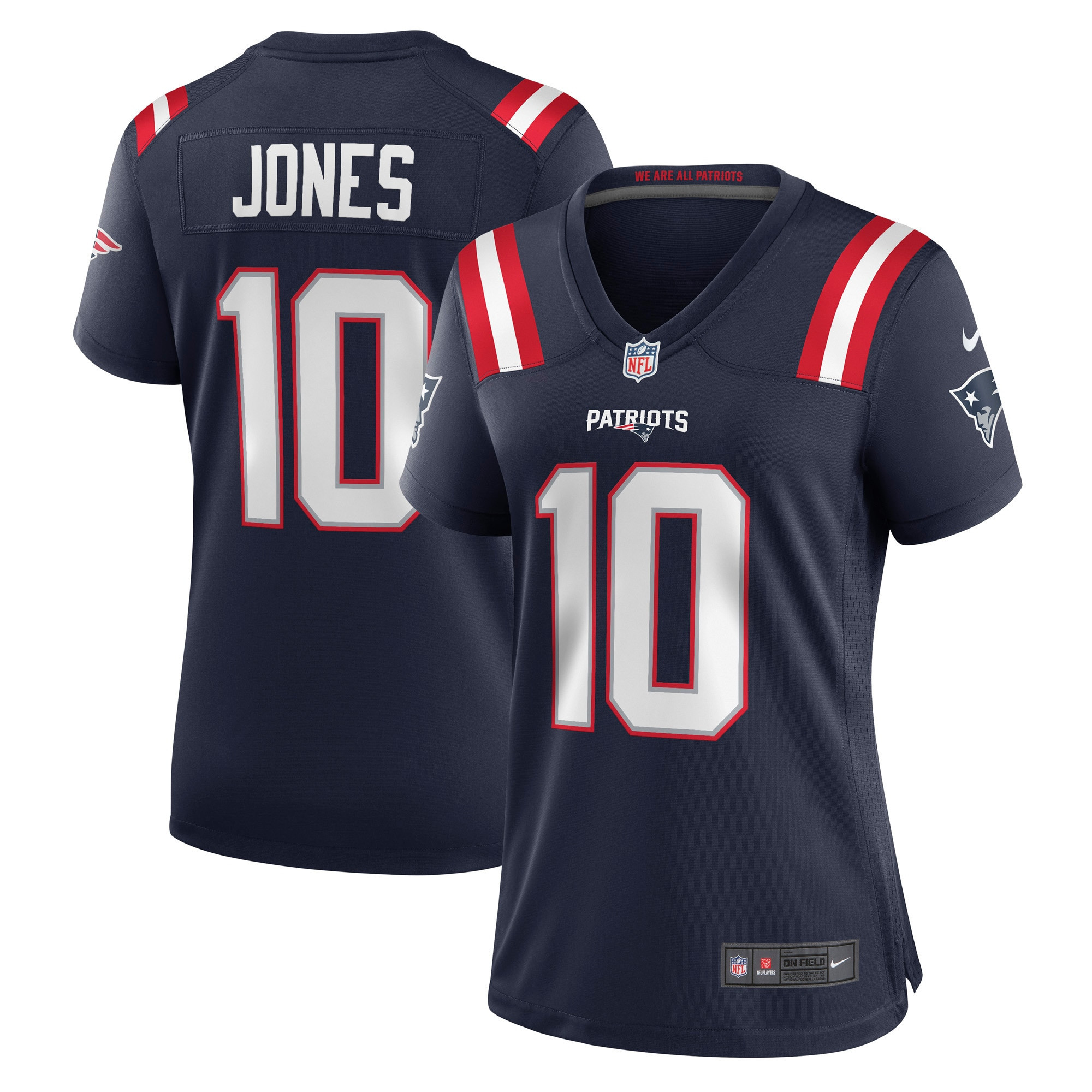 Mac Jones New England Patriots Womens Player Game Jersey Navy Nfl