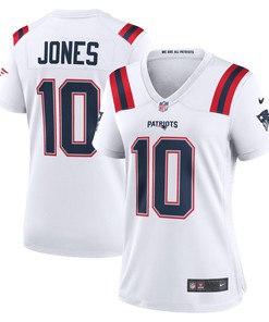 Mac Jones New England Patriots Womens Player Game Jersey - White Nfl