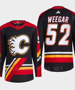 MacKenzie Weegar 52 Reverse Retro 2.0 Calgary Flames Black 2022 Jersey Primegreen