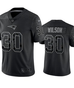 Mack Wilson 30 New England Patriots Black Reflective Limited Jersey - Men