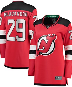Mackenzie Blackwood New Jersey Devils Fanatics Branded Womens Home Breakaway Player Jersey - Red Nhl