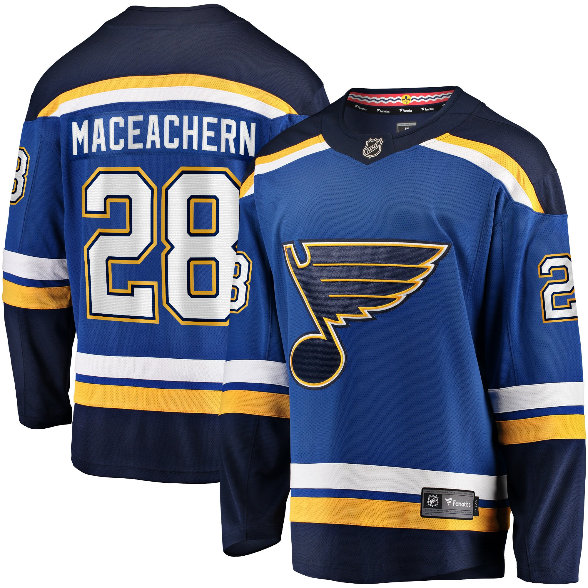 Mackenzie Maceachern St. Louis Blues Fanatics Branded Home Breakaway Player Jersey - Blue Nhl
