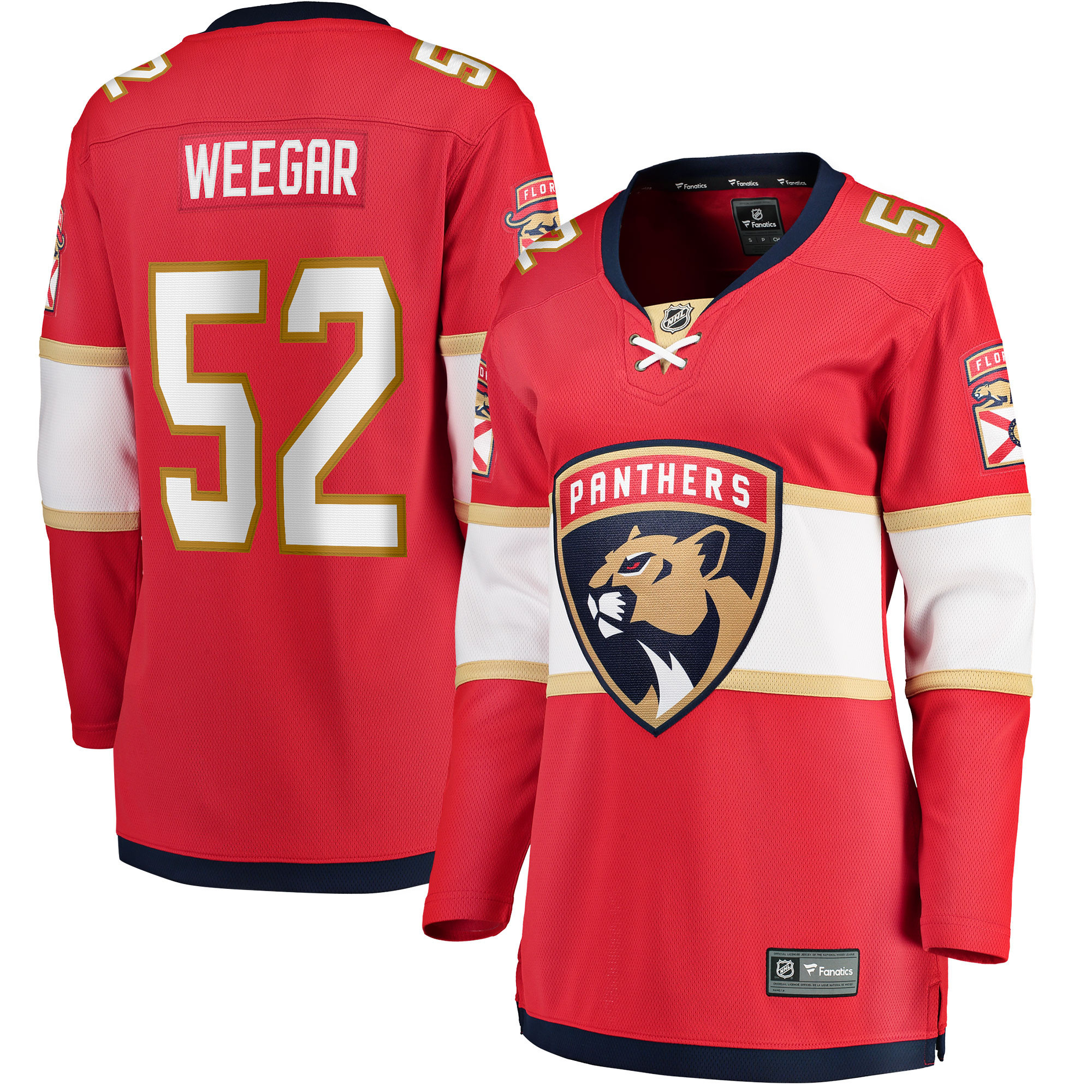 Mackenzie Weegar Florida Panthers Fanatics Branded Womens Home Breakaway Player Jersey - Red Nhl