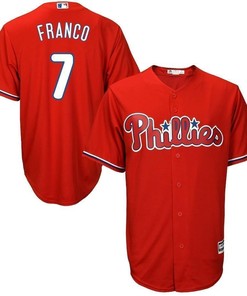 Maikel Franco Philadelphia Phillies Official Cool Base Player Jersey - Scarlet