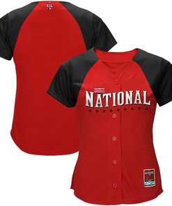 Majestic Womens 2015 Mlb All-star Game National League Cool Base Batting Practice Jersey - Red