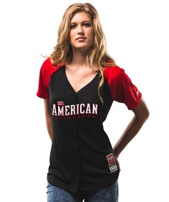 Majestic Womens Fashion American League 2015 Mlb All-star Game Batting Practice Cool Base Jersey - Black