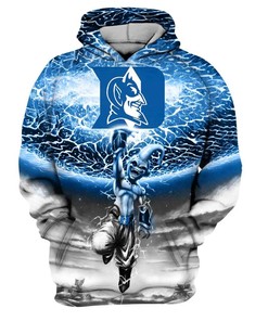 Majin Boo Lift Logo Duke Blue Devils 3D Hoodie College Baseball Apparel