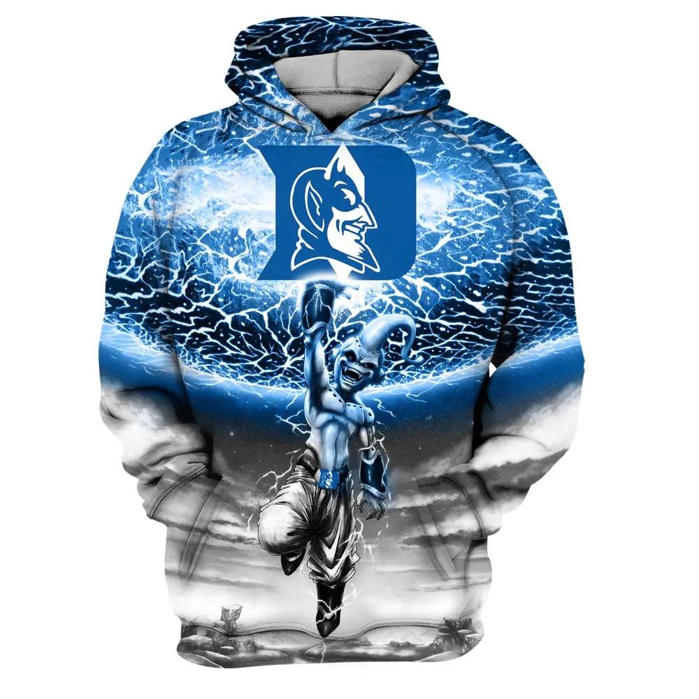 Majin Boo Lift Logo Duke Blue Devils 3D Hoodie College Baseball Apparel