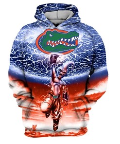 Majin Boo Lift Logo Florida Gators 3D Hoodie Florida Gators Gifts for Her
