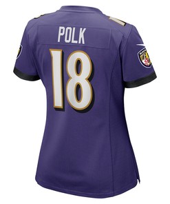 Makai Polk Baltimore Ravens Women's Player Game Jersey - Purple