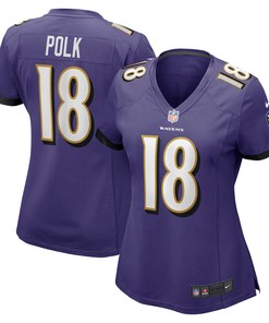 Makai Polk Baltimore Ravens Womens Player Game Jersey - Purple Nfl
