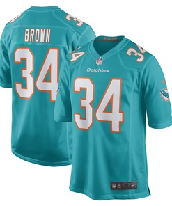 Malcolm Brown Miami Dolphins Game Jersey - Aqua Nfl