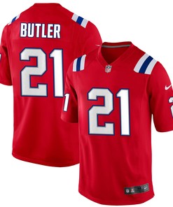 Malcolm Butler 21 New England Patriots Alternate Game Men Jersey - Red Jersey
