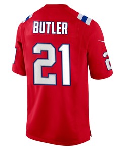 Malcolm Butler 21 New England Patriots Alternate Game Men Jersey - Red Jersey