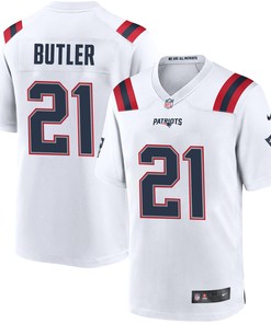 Malcolm Butler 21 New England Patriots Game Men Jersey - White Jersey