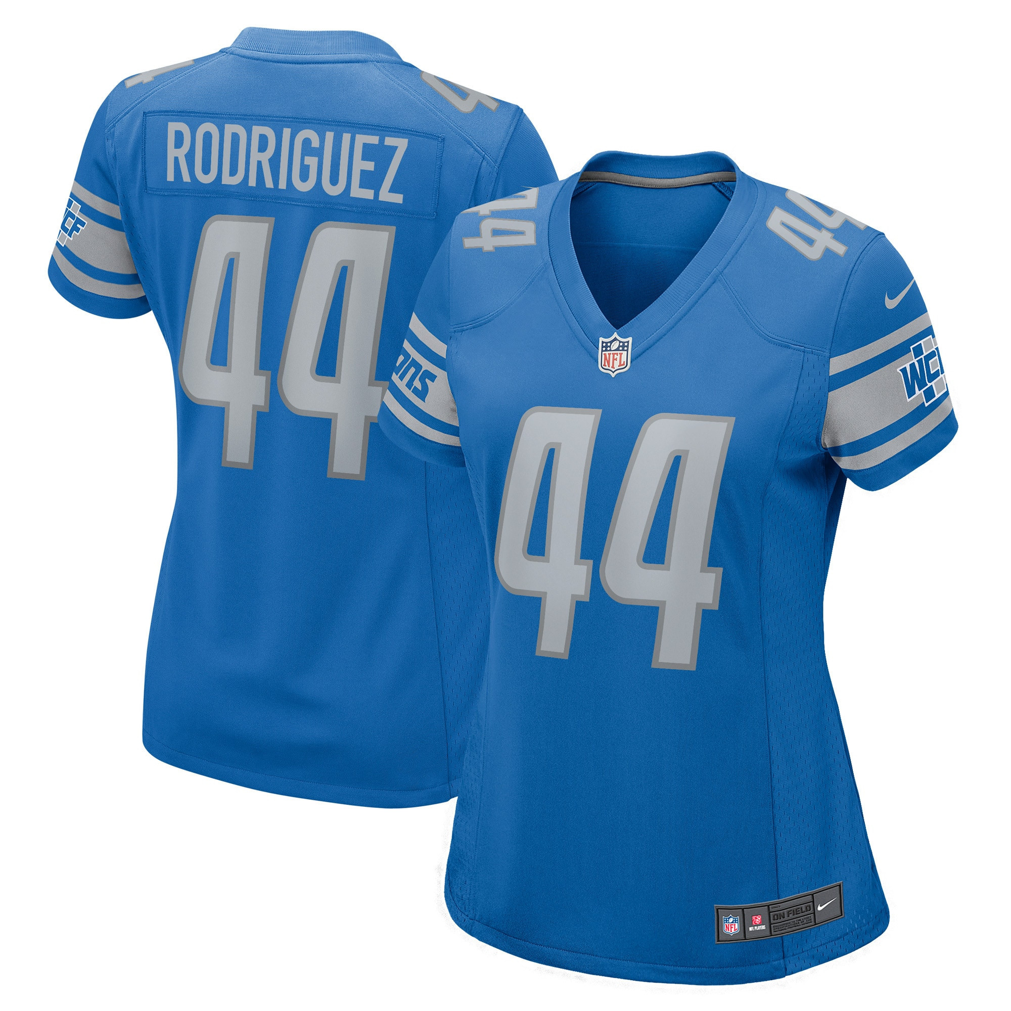 Malcolm Rodriguez Detroit Lions Womens Player Game Jersey - Blue Nfl