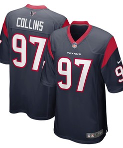 Maliek Collins Houston Texans Game Jersey - Navy Nfl