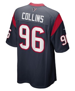 Maliek Collins Houston Texans Game Player Jersey - Navy