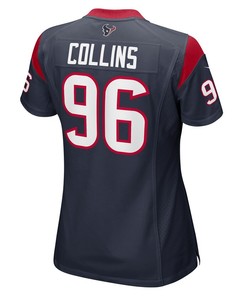 Maliek Collins Houston Texans Women's Game Player Jersey - Navy
