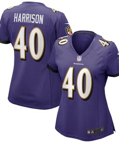 Malik Harrison Baltimore Ravens Womens Game Jersey - Purple Nfl