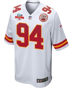 Malik Herring 94 Kansas City Chiefs Super Bowl LVII Champions 3 Stars Men Game Jersey - White