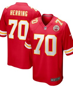 Malik Herring Kansas City Chiefs Game Jersey - Red Nfl