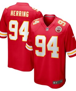 Malik Herring Kansas City Chiefs Team Game Player Jersey - Red