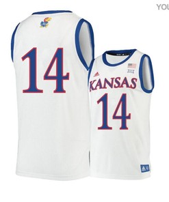 Malik Newman 14 Kansas Jayhawks Basketball Youth Jersey - Beige