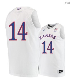 Malik Newman 14 Kansas Jayhawks Basketball Youth Jersey - White