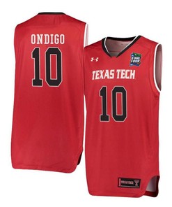 Malik Ondigo 10 Texas Tech Red Raiders Basketball Jersey Red