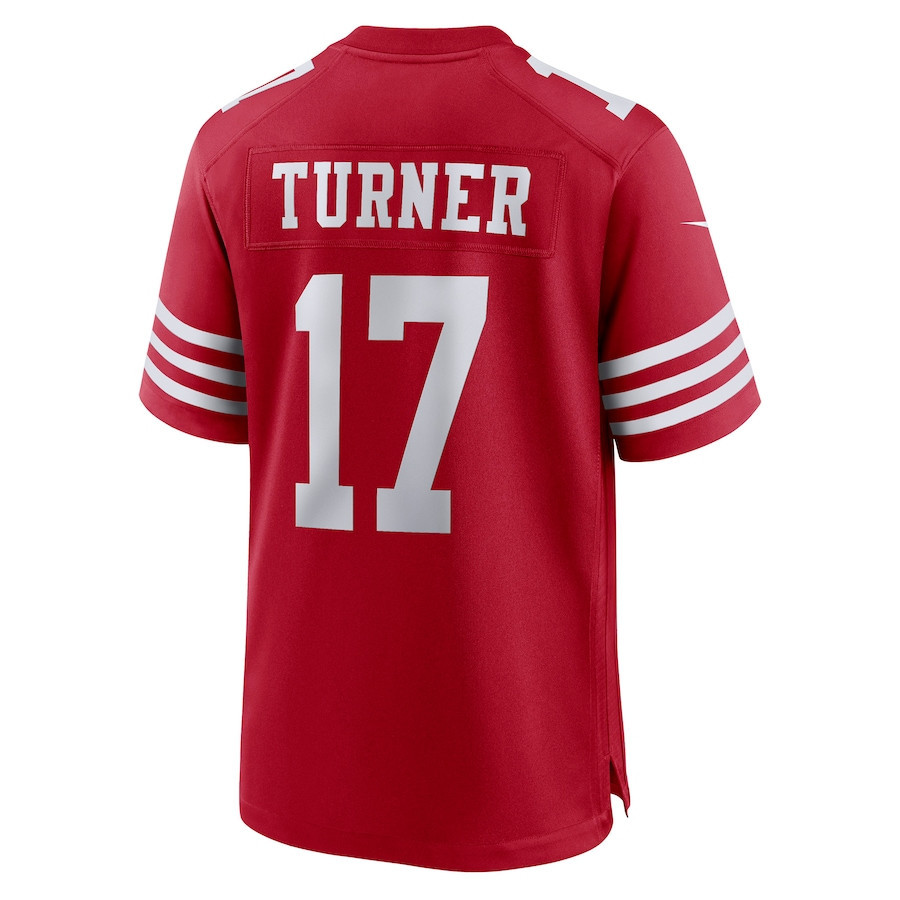 Malik Turner San Francisco 49ers Game Player Jersey - Scarlet