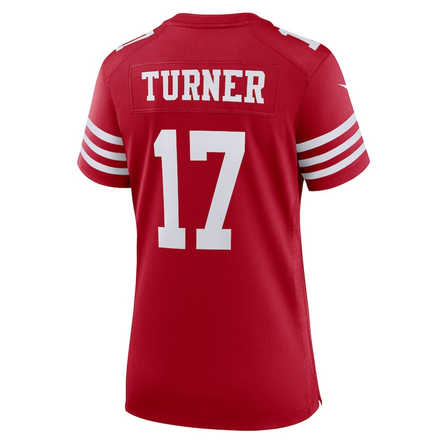 Malik Turner San Francisco 49ers Women's Game Player Jersey - Scarlet
