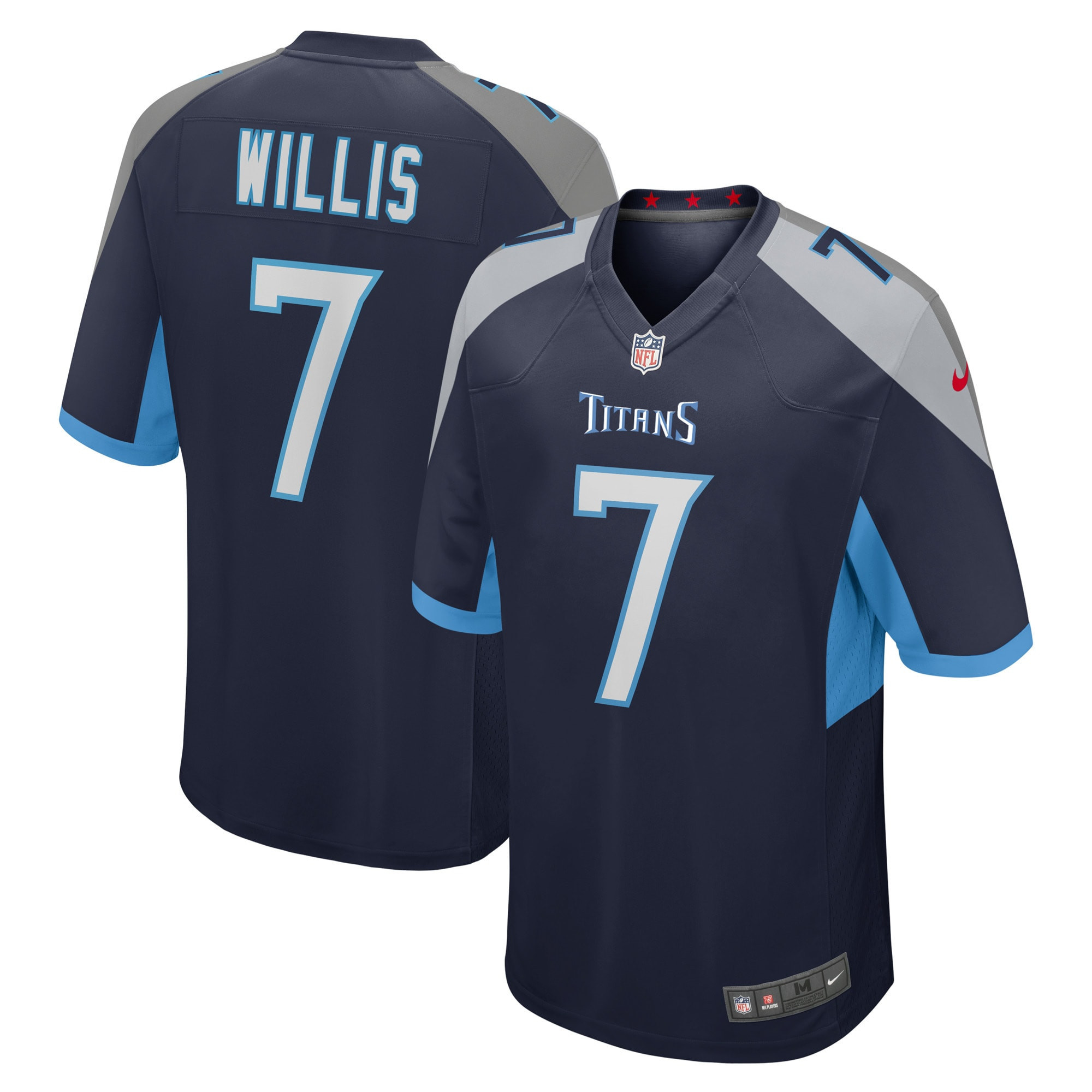 Malik Willis Tennessee Titans 2022 Nfl Draft Pick Player Game Jersey - Navy Nfl