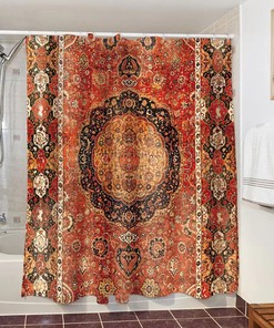 Mandala Design Shower Curtain in Bohemia Style Fabric, Waterproof and Great for Bathroom Decor - Home Decor