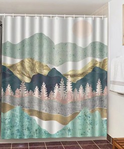 Mandala Design Shower Curtain in Bohemia Style Fabric, Waterproof and Great for Bathroom Decor - Home Decor