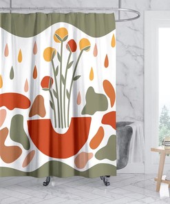 Mandala Design Shower Curtain in Bohemia Style Fabric, Waterproof and Great for Bathroom Decor - Home Decor