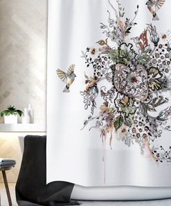 Mandala Shower Curtain, Boho Bathroom Decor for Colorful Bathroom