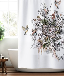 Mandala Shower Curtain, Boho Bathroom Decor for Colorful Bathroom