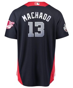 Manny Machado American League Majestic 2018 Mlb All-star Game Home Run Derby Player Jersey - Navy