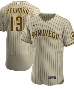 Manny Machado San Diego Padres Alternate Authentic Player Jersey - Tan/brown Mlb