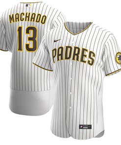 Manny Machado San Diego Padres Home Authentic Player Jersey White Mlb