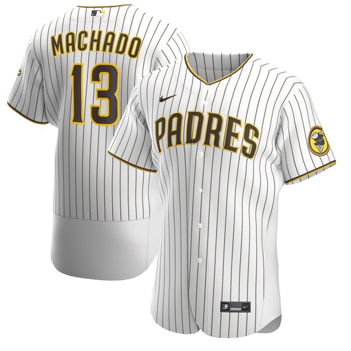 Manny Machado San Diego Padres Home Authentic Player Jersey White Mlb